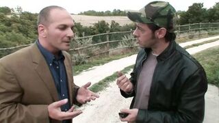 Beautiful Sexy Redhead MILF with Huge Tits Gives a Blowjob to a Big Italian Cock That Cums in Her Mouth - 4 image