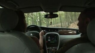 Beautiful Sexy Redhead MILF with Huge Tits Gives a Blowjob to a Big Italian Cock That Cums in Her Mouth - 6 image