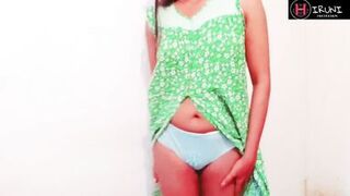 Hot inexperienced Indian stepmom shows big Tits and fingered and masturbates