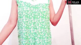 Hot inexperienced Indian stepmom shows big Tits and fingered and masturbates