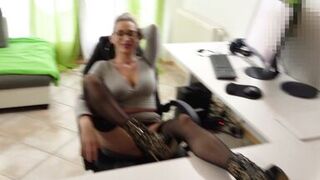 Dirty, dirty milf does it to an 18 year old trainee