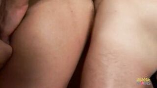 Dick starved redhead MILF cheers up her husband using her tight pussy and mouth.