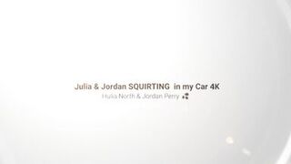 Julia and Jordan Squirting in My Car - 2 image