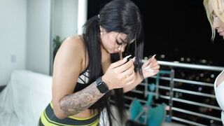 Workout routine ends in wild and horny lesbian sex - MIA MONTIELTH