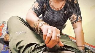 Indian Desi Aunty Playing with Neighbor's Big Dick Hot Sex Amateur Blowjob Clear Hindi Audio