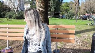 Romantic walk with remote controled vibrator in my pussy - 6 image