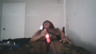 CHUBBY EBONY BBE MILF TRIES MAGIC WAND