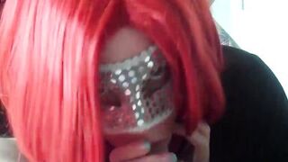 redhead amateur wife sucking good big dick - 13 image