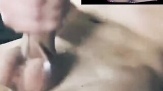 Cum tribute on my sexy aunty pussy I can't control my voice loudly. - 5 image