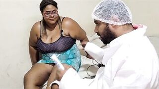 Let's Play Doctor? Gynecologist Uses Camera Inside Patient's Pussy and Fucks Her Big Pussy