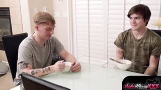 MILF Cougar Sofie Marie Sucking and Fucking 3way