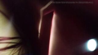 wife dancing and seducing virgin boy with a sexy micro thong and sucking his cock hard before he cums inside her - 8 image