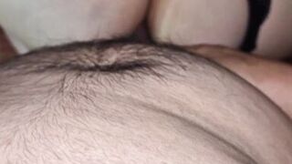 I was used my black panties and my husband couldn't resist the desire to fuck my big ass - 9 image