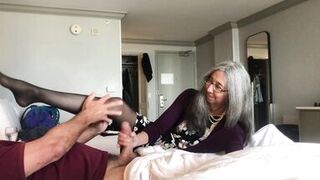 Homemade - Boy Caught Masturbating By Mom's Friend in Hotel!