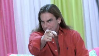 Lovely Asian babe in sexy fishnet bends over and take it from the back