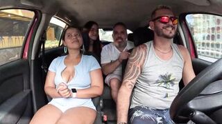 Ted hitched a ride with Mari and Chell and got a inexperienced girl in the back seat - Candy Debby