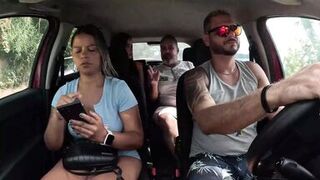 Ted hitched a ride with Mari and Chell and got a inexperienced girl in the back seat - Candy Debby