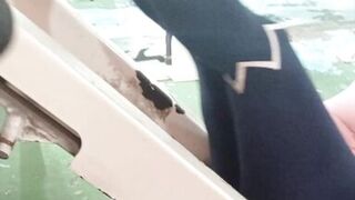 invite the big ass from the gym after her leg routine