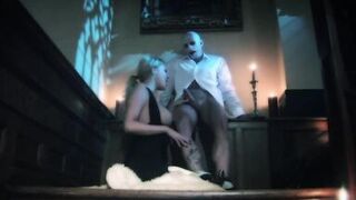 Carly Swallows Loads At Church - 2 image