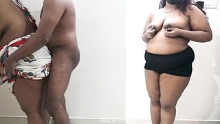 Andhra maid sridevi got doggy fucked infront of wife