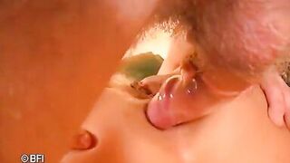 Blonde Babe Opens up Her Hole so His Big Dick Can Slide in Easily