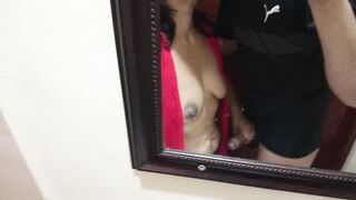 With my mother-in-law before her husband gets home