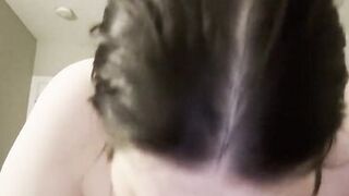 Riding my torso toy and then give it a Blowjob