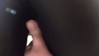 Milfycalla - a Lot of Cum on My Black Down Jacket and Black Leather Leggings 216