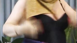 The german belly dancer and fisted mature woman gets cum from bald man.