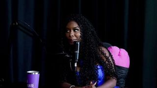 Slutty black girl gets naked, shows her big tits and pussy after saying she likes to have her head step on, insults, and the way she cums on clients... - Emily Louise (WATCH ON: SHEER/RED)