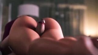 Fucking and cum inside her pussy