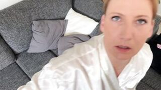 Mouth fucked whore - pumped up mouth cunt with a lot of cum - that's what she needs - 2 image