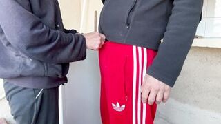 ACCIDENTAL ROMANTIC PORN WITH THE NEIGHBOUR - CUM IN MY MOUTH - BLOWJOB IN THE LAUNDRY ROOM