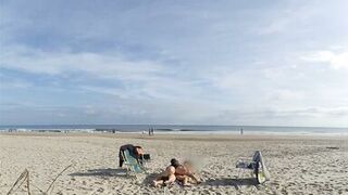 Getting a dick in her ass in front of everyone was the last thing she expected while lying on a public beach...