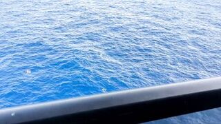 Hot Wife Cums in Front of Locked Cuck on Cruise Ship - 1 image