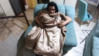 Romantic fucking and cum play on a fur-coat linner 268- preview