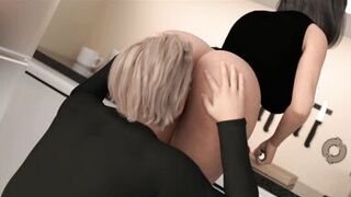 Lust And Life Cap 24 - Fucking With A Huge Ass MILF In The Kitchen