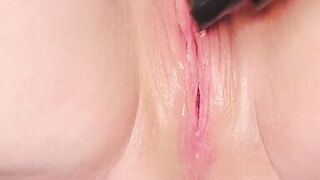 Using my new HUGE dildo to stretch myself - 9 image