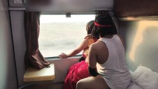 Hot MILF From Newyork City Fucked hard in Train By His boyfriend , Hot HD Sex Video