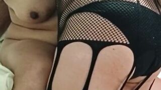 Inexperienced girl in bed sucks my stepmom's pussy and I suck hers