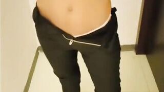 walk on the beach ends with an insertion in the cock, brunette, big ass, busty, big cock, man in underwear