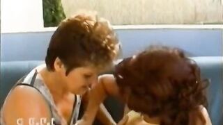 Mature bitch fucked by inexperienced cock before mature lesbian scene - 2 scenes in 1