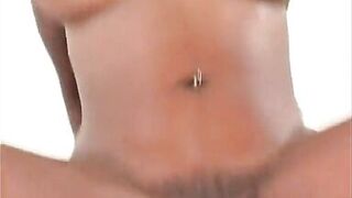 Cocksucking ebony gets jizzed on after getting assfucked - 7 image