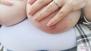 Tits Out in Nature - Seductive BBW MILF Godess flaunts her beautiful curves for all to see