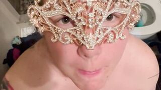 Late night blowjob in the bathroom by big tit Daisy MILF