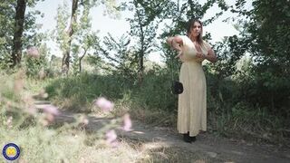 Busty German MILF Susi Has a Foursome with Three Inexperienceder Men