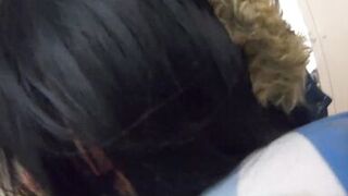 Milfycalla - Deep Blowjob While Wearing Fur Hooded Puffer Jackets 202