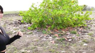 BUSTY MILF wants to FUCK HARD in the CAR and earns a big PEARL NECKLACE cumshot