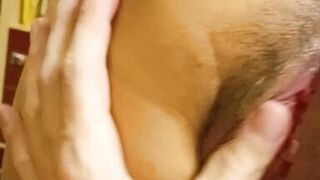 Sexy asian MILF fucked from behind by a white guy