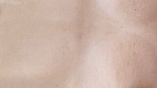 Close up anal and pussy insertion of my sexy milf wife with big natural breasts